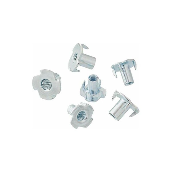 T-mutter Klemmemutter Sekskantmutter Klemkobling M8 x 10 mm 50 stykker