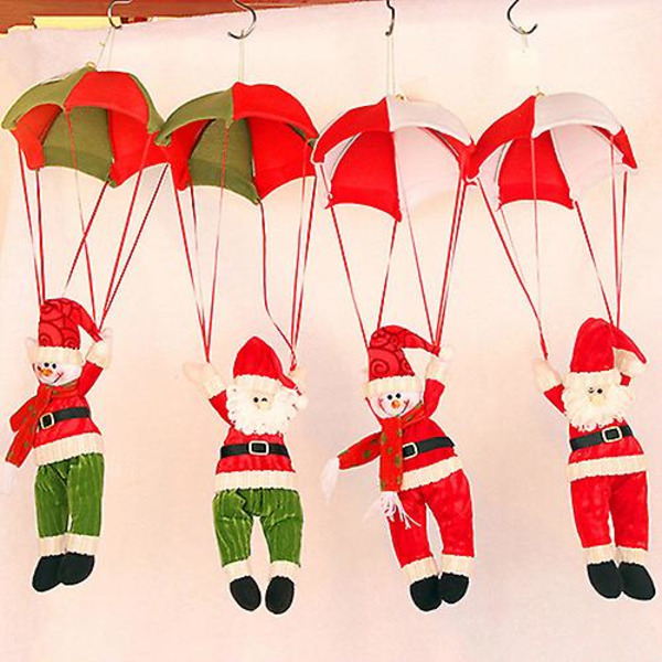 Julgranspynt Mjuk Dekorativ Non-Woven Tyg Underbar Juldekoration Hängande Ornament för Hemmet (Röd & Vit Snögubbe)