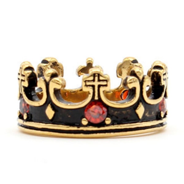 Royal King Knight Crown Ring kompatibel med män (10）