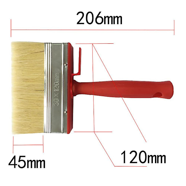 Tasainen sivellin kaikille maalityypeille (120*30mm)