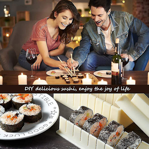 Sushi-set, 10 delar Komplett Sushi-tillverkare i Plast