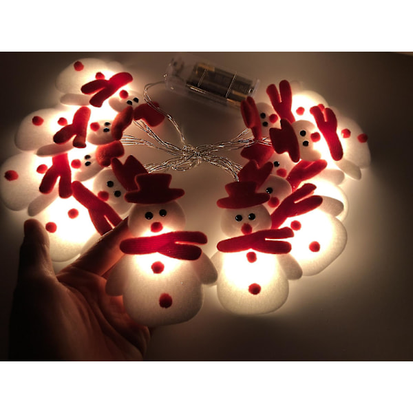 1.65m 10leds-snögubbe Julgran Led Girlang Fairy Lights Juldekoration För Hem Julpynt Nyår