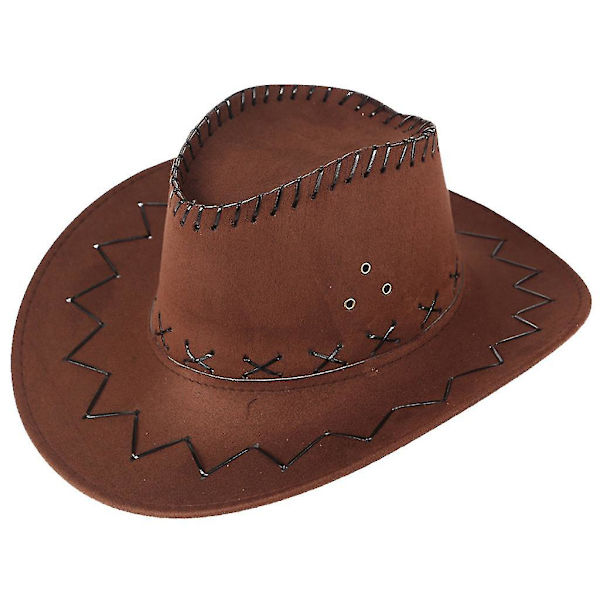 Unisex Vuxen Western Cowboyhatt Mongoliskt Hatt Gräsmark Solskyddsmössa