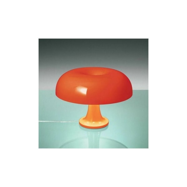 Orangefarbene Pilz-Tischlampe, 20 Watt, modern ästhetische Schlafzimmer-Pilzlampe, Steckerleistung, 4 E14-Glühbirnen