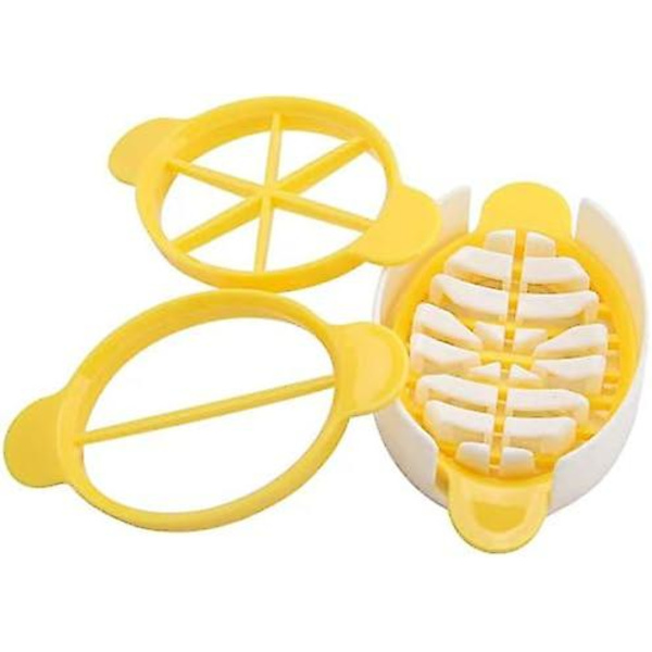 Egg Cutter, 3 i 1 Kokt Egg Slicer Egg Chopper Preservert Egg Cutter Hjem Restaurant Kjøkkenverktøy