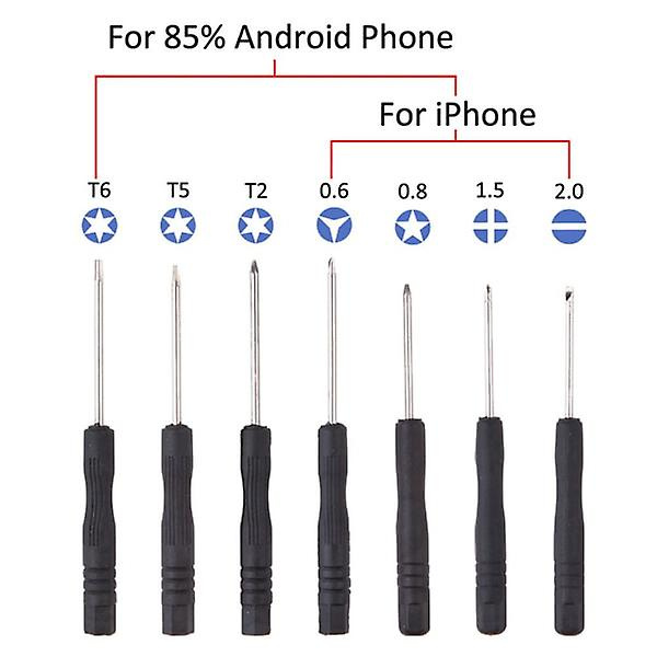 5/8/9/11PCS Mobiltelefon Reparationsverktygssats Demontera Handverktyg, 11PCS