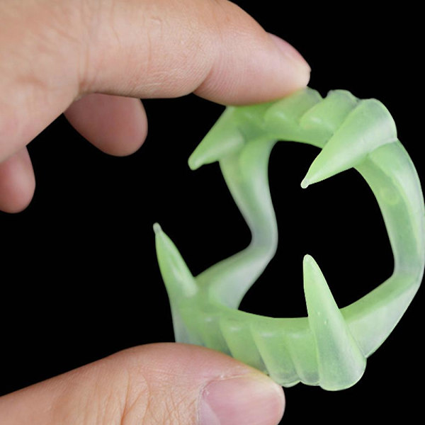 36 Stycken Vampyrtänder Fångar Plast Halloween Protes Tillbehör För Halloween Party Tillbehör (fluorescerande färg)
