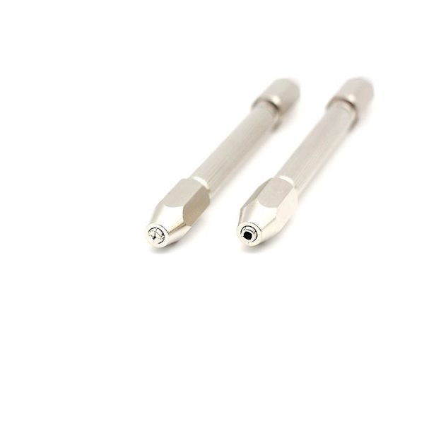 Mini Micro Manuell Dubbeländad Nålskruv Handvrid Borrverktyg 0-3mm