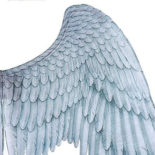 1 Förpackning 3D Änglavingar Kostym Med Elastiska Remmar Halloweenfest Mardi Gras Cosplay Tillbehör (färg: vit)