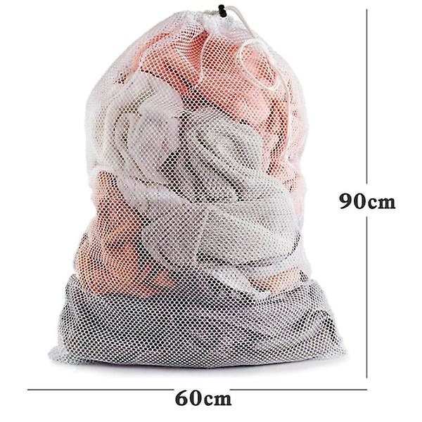 INF Stor klesvaskpose 60x90 cm Hvit 2-pakning