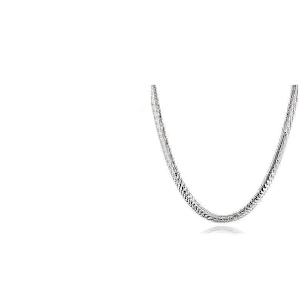 Platt ormkedjehalsband för vuxna - Män (50cm)