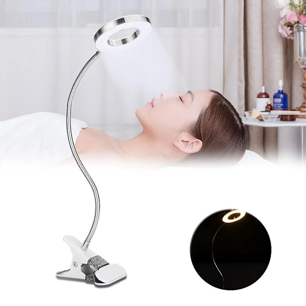 Clip-on skrivbordslampa USB Ögonskydd LED skrivbordslampa Fällbar flexibel läslampa