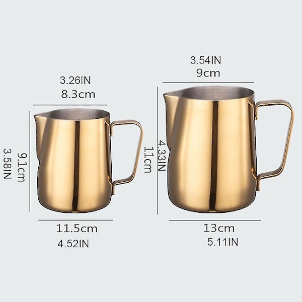 Mjölkskummare Kaffekanna 350/600ml（600ml）