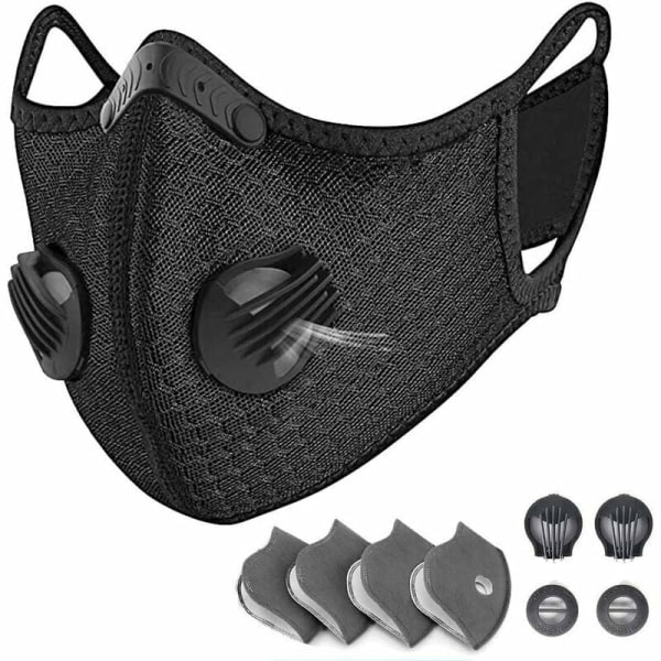 Outdoor Sports Mask Ridmask för vuxna barn (Black Mask English Bag),HANBING