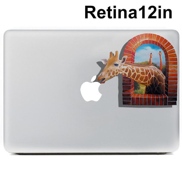 Kannettavan tietokoneen tarrat Vinyyli Tarrakuori Apple Macbook Retinalle 12 tuuman henkilökohtainen värikäs osatikku