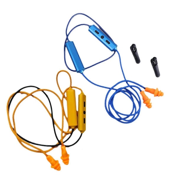 Öronproppar Bluetooth-hörlurar för arbete, brusreducering, hörselskydd, byggarbetsplatser, bullriga platser, orange färg