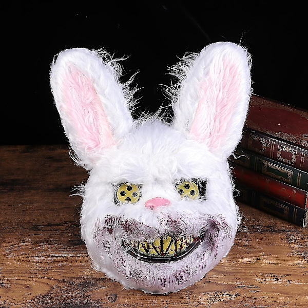 Kanin Kostume Kostume Dyr Gyser Kanin Fest Blodig Maske Halloween Fest