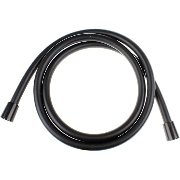 Kvalitets duschslang i PVC svart 200 cm Duschslang för handduschanslutning Standard för badkar (svart)