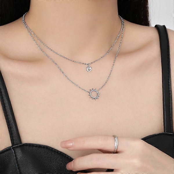 Halsband för kvinnor, 18K guldpläterat nätt halsband födelsedagspresenter för kvinnor smycken, Modell:XL22-C