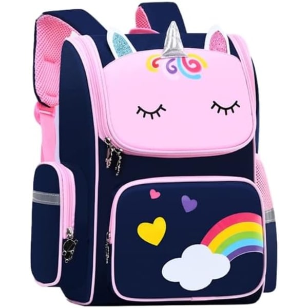 Skoletaske, sød hovedskoletaske med print, børnerygsæk, afslappet studenterrygsæk