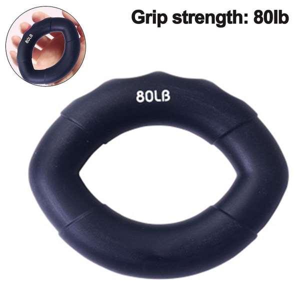 Olive Shape Grip Strength Trainer Silikoni Hand Grip set(80 puntaa)