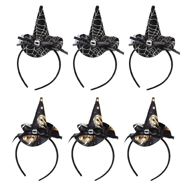 Halloween Pannband Hårklämma, Diverse Halloween Party Häxa Spider Hatt För Halloween Kostym Party Style 1