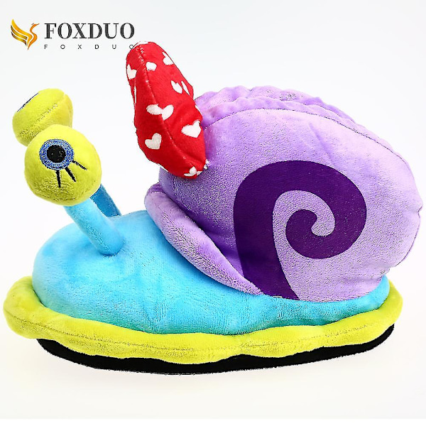 Unisex Snigeltofflor Cartoon Hemma Inomhus Sneakertofflor Varma Plysch Hushållsskor Mysiga Mjuka Flip Flop Barn Roliga Skor Kvinnor Män (43, Snigeltofflor med Rosett)