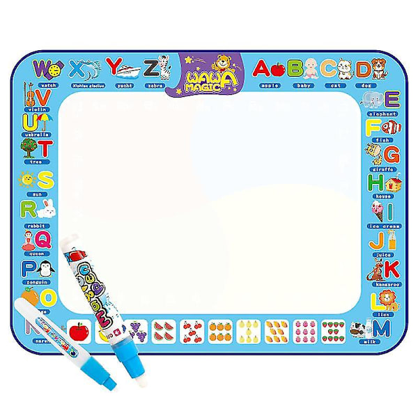 Vann-Doodle Matte 100*80cm Stor Vanntegning Matte, Tegne- og Malematte Med Vann-Doodle Penner
