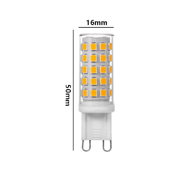 G9 LED 5W AC220V Dimbar Keramik Modell Ingen Flimmer Ögonskydd Dimbar Varmvitt （6 Pack）