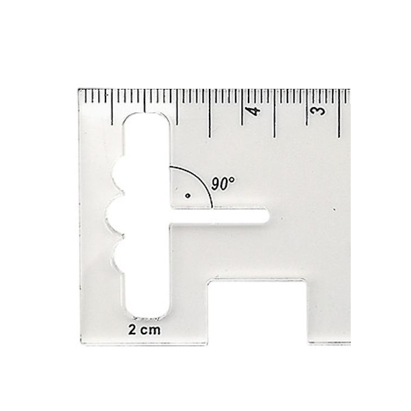 Hemming Ruler, Akryl, 10*4cm