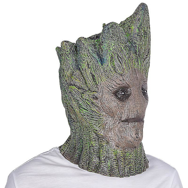 Halloween Rolig Trädfe Mask, Skräck Ansiktsdräkt Cosplay Rekvisita, Latex Helhuvud Växtmasker Huvudbonader För Vuxna