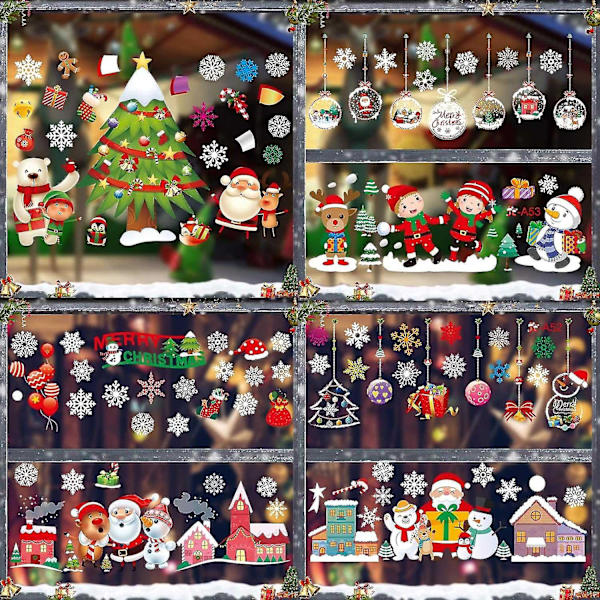 Jul fönsterdekaler, jul fönsterdekaler, diy jul fönsterdekaler, fönsterdekaler, sn