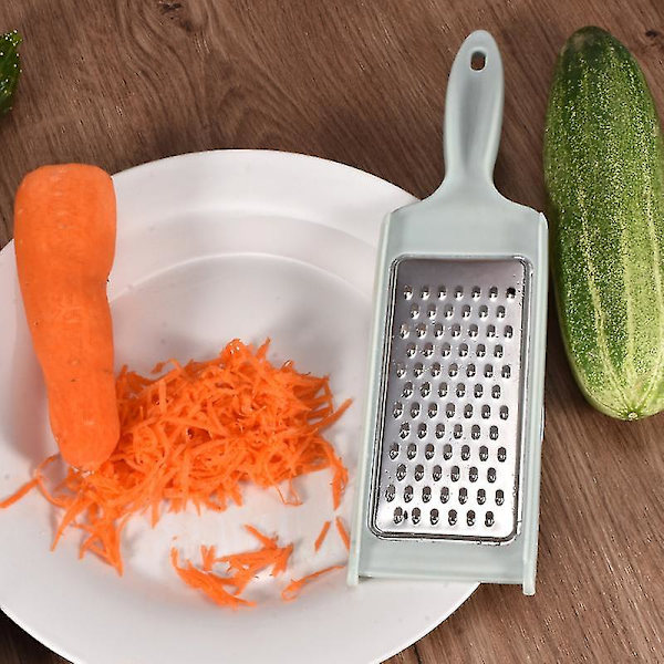 Multifunktionell hyvel och skärare köksredskap potatis rädisa skärare hushållsskivare (litet hål, vit)