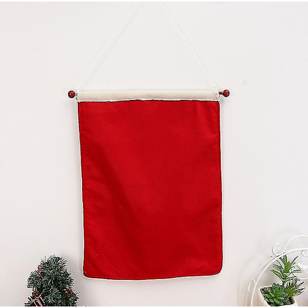 Adventskalender, Jultomte Vägghängande Adventskalender med 24 Fickor för Juldekoration