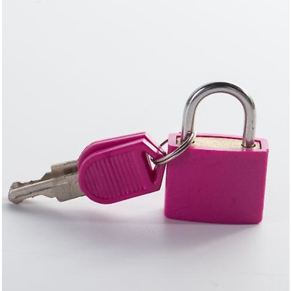 4 stk kuffertlås, mini hængelås med nøgle Små låse til skoletaske Rygsæk Bagage hængelås til skolegymnastik