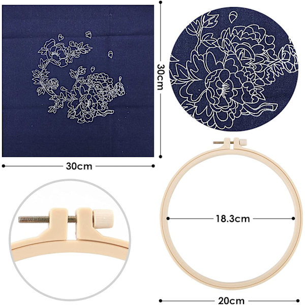 Broderi diy handgjord - grön skärm dold jade