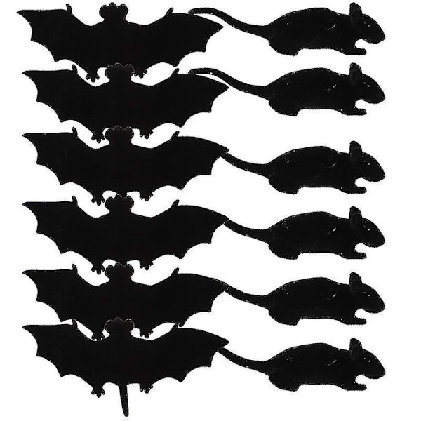 12 st Halloween-leksaker för Halloween-dekorationer