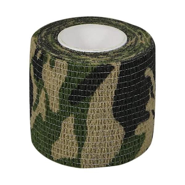 6 rullar kamouflage kohesiv tejp självhäftande kamouflagebandage, 5m*4,5cm