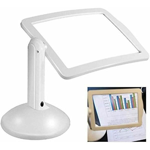 3x förstoringsglas med ljus och stativ