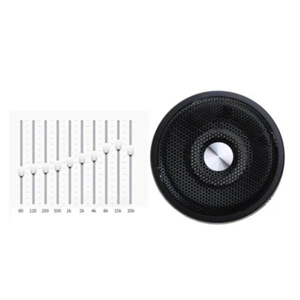 1 Par Vattentäta 4 Ohm 15W Full Range Marinbåt Tak Vägg Högtalare Gräsmatta J60A (Svart)