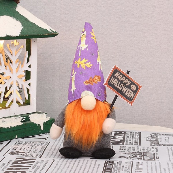 Gnomes Decoration, Gnomes Plysj stående ansiktsløse dukker til hjemmet Halloween/fest/feriedekor