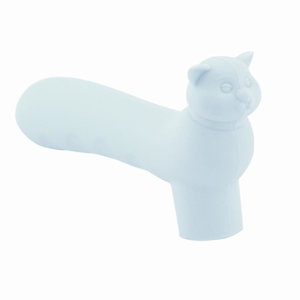 Dörrhandtag anti-kollisionsknopp silikondörrhandtagsskydd barnskydd anti-kollisionsprodukt blå 15*3*7CM
