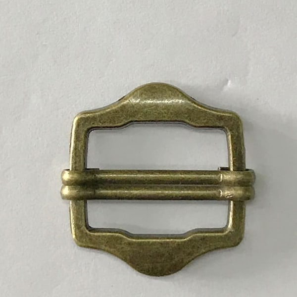 Metalljusterare Spännen Spänne: Kostym Väst Spännen Slider Rem Justerare Rullstift Spännen För Bälte Väskor DIY Tillbehör(10st, Grön Brons Färg)