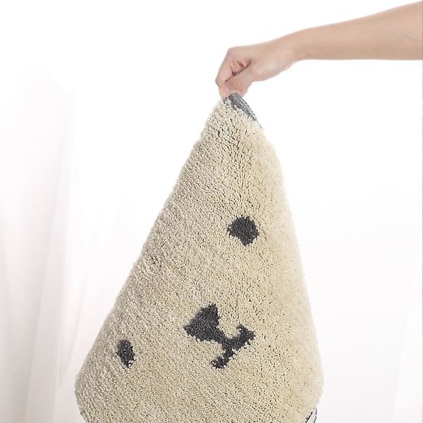Halkskyddad badrumsmatta, 40 x 60 cm, mjuk absorberande duschmatta, (söt kanin)
