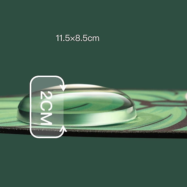 Handledsstöd för tangentbordtransparent silikonfyllning handledsdyna, halkfri - Dewdrop