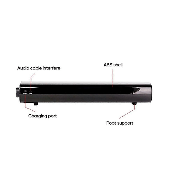 BT168 Trådlös BT-högtalare Ljudlåda Stöd AUX TF-kort U-disk, USB-driven, Inbyggd 4000 mAh Laddning