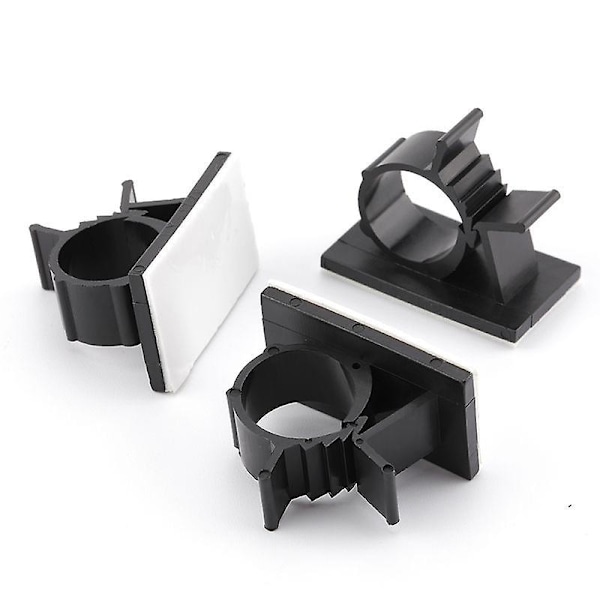 Adjustable Adhesive Nylon Wire Cable Clips Clamps Black (pack Of 100)