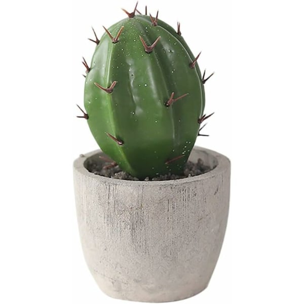 Konstgjorda suckulentväxter Kaktus med krukor Konstgjorda växter Krukväxter Mini konstgjorda växter för bord, hem, balkong, kontorsdekoration，A