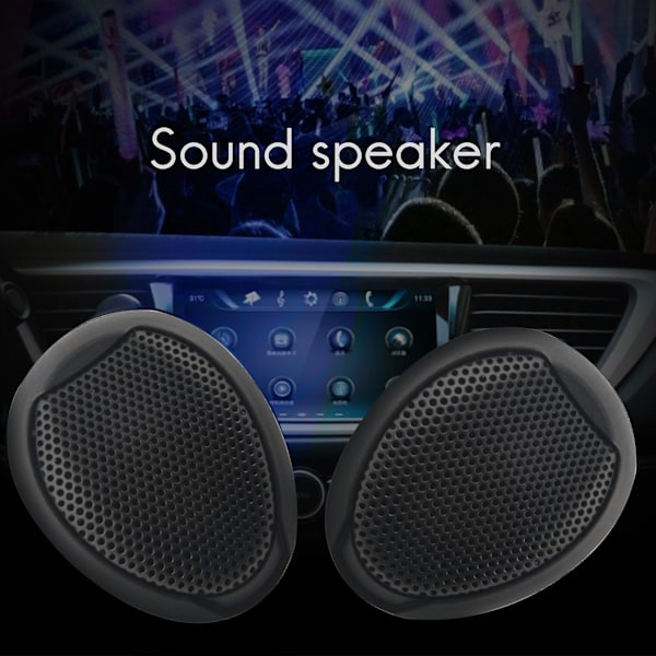 2 st Bil Universal 12V 1000W Mini Audio Diskanthögtalare för Bil