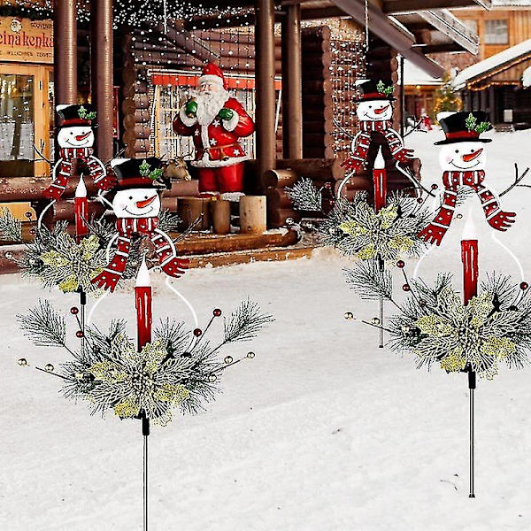 LED Solcellsjulbelysning, Sollampa Utomhus Trädgård, Juldekoration Solcellsdriven Utomhusbelysning